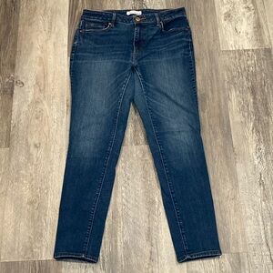 LOFT Dark Blue Curvy Skinny Jeans